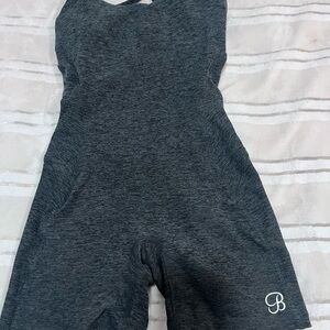 Bombshell Sportswear Charcoal Jumpsuit